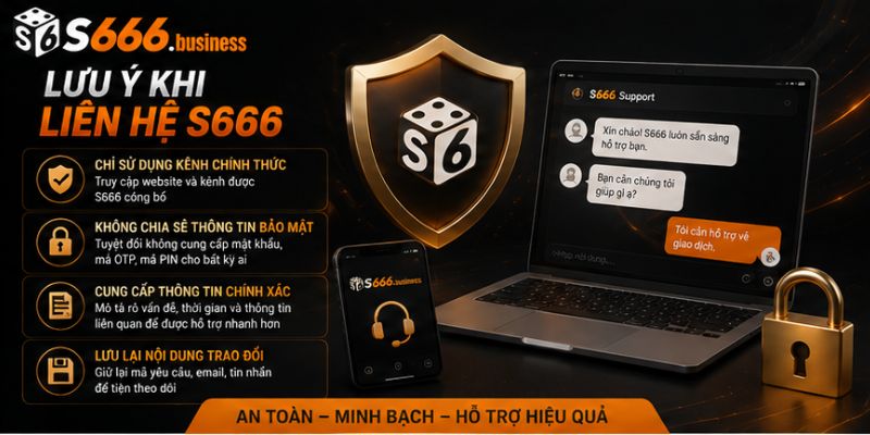 Những lưu ý khi liên hệ S666